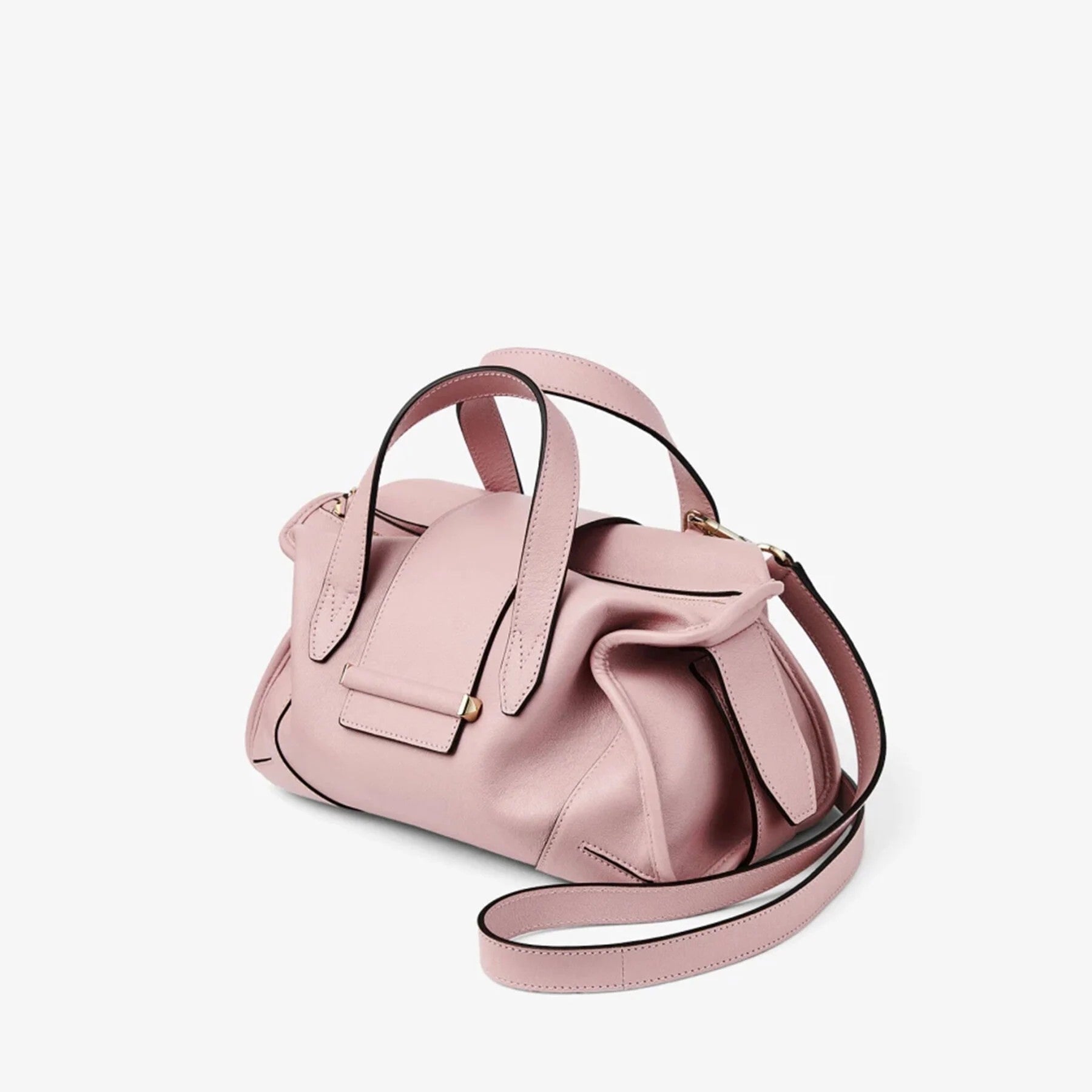 Soft Biker Leather Multi-Wear Small Duffel Holdall Bag