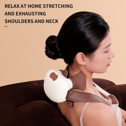 Cordless Neck and Shoulder Massager with Portable Heat Therapy